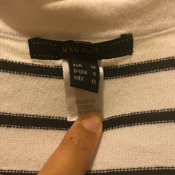 Striped Black & White Cardigan - Picture 2 of 3